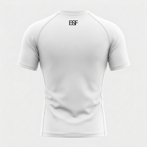 T-shirt MMA blanc BSF, vue de dos